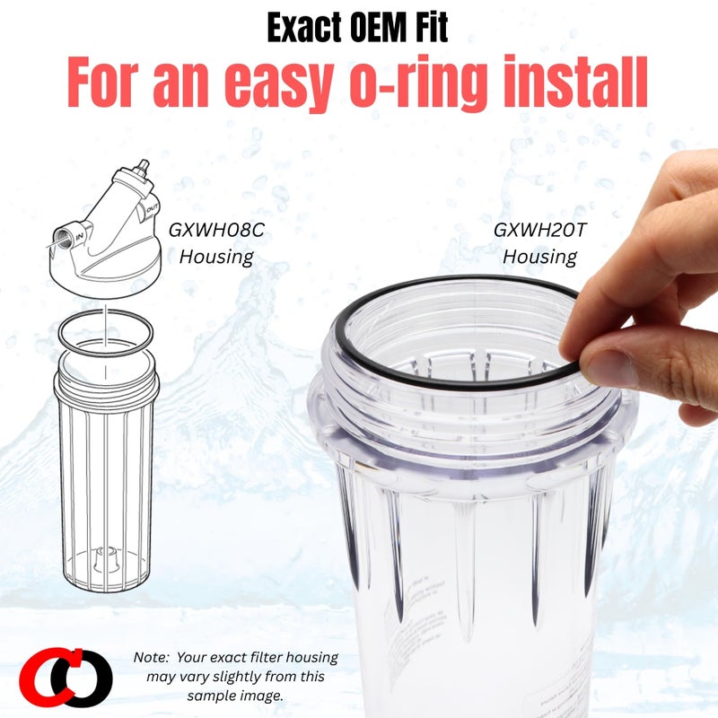 Captain O-Ring â€“ Replacement UCRING / WS03X10038 O-Rings for GE GXWH20F GXWH20T GXWH04F GXRM10RBL GX1S01R Water Filter Housings (3 Sets, 6 O-Rings) - Image 5
